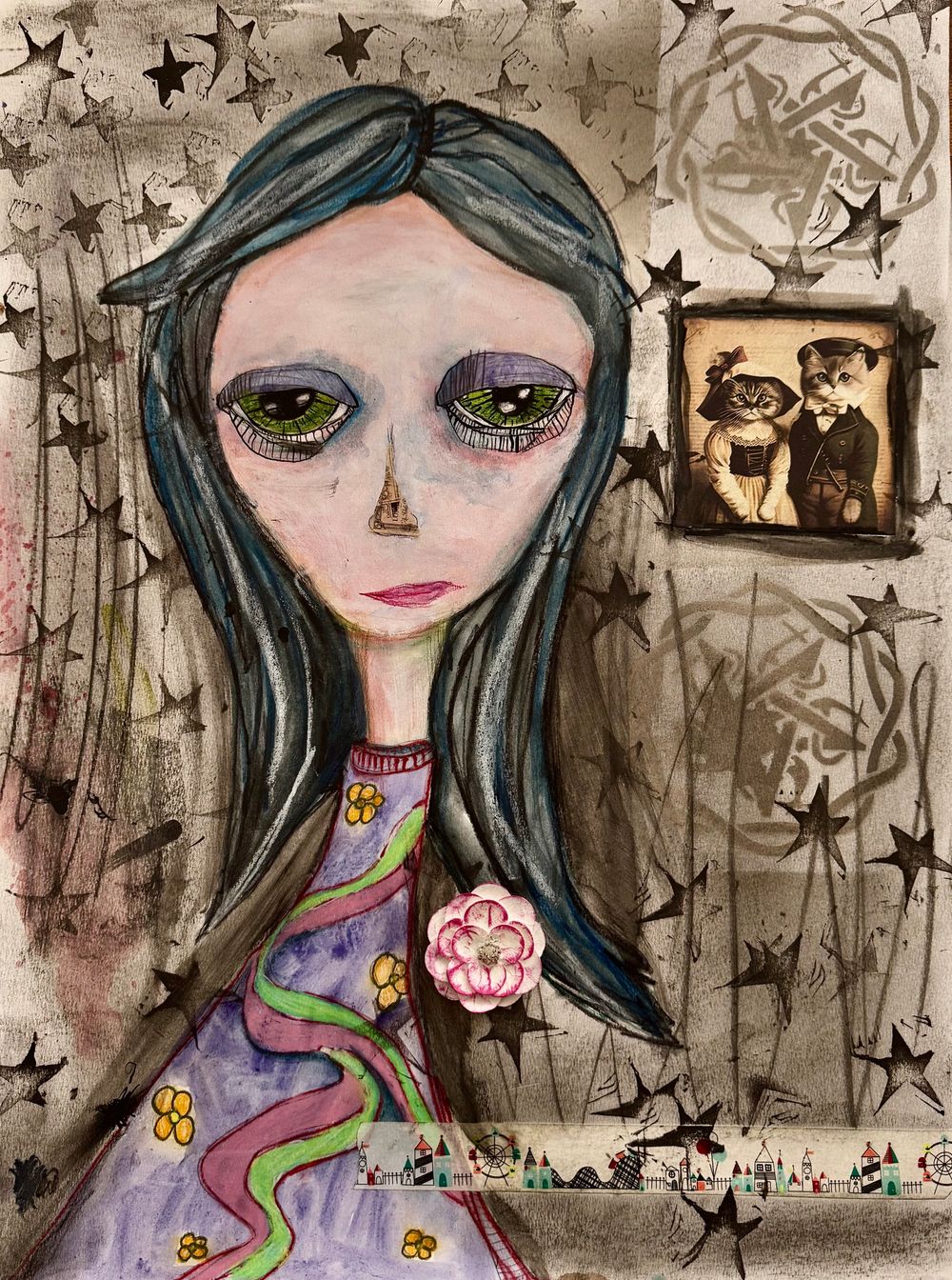 18x24" MixedMedia Painting on paper